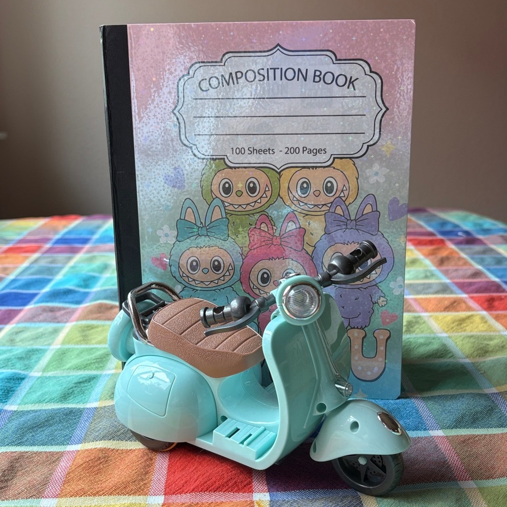 🛵👹🛵  LABUBU NOTEBOOK & SCOOTER 🛵 - Picture 3 of 16